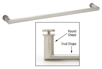 CRL OR Oval Round Single-Sided Towel Bars